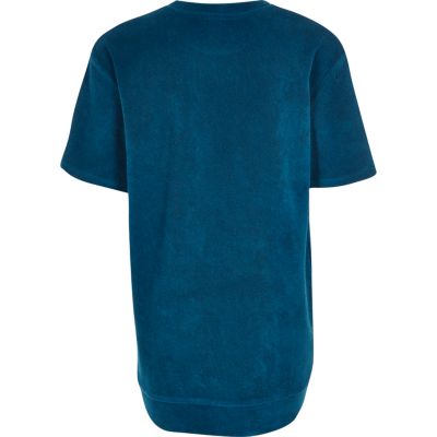 Boys blue towelling t-shirt